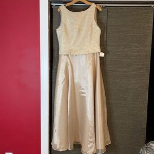 JS Collections Champagne Evening Gown / Dress. Size 14